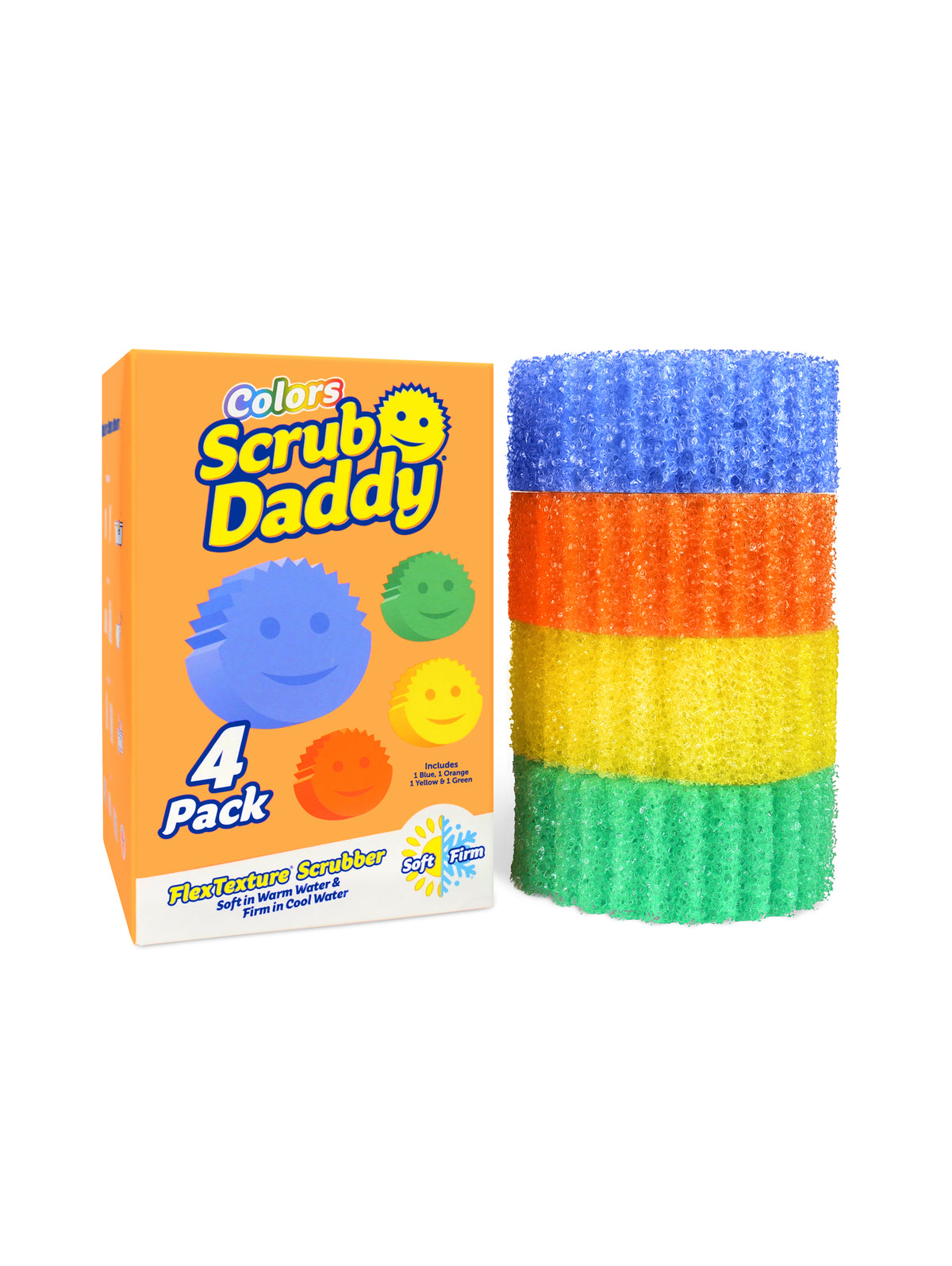 Scrub Daddy Colors 8ct Sponges - Box