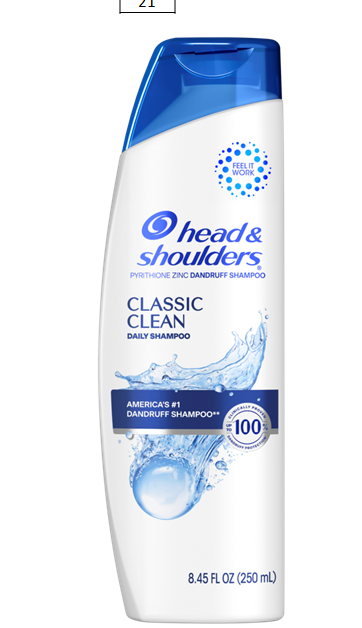 Head & Shoulders Shampoo & Men 2 in 1 Display 21pc 8.45oz